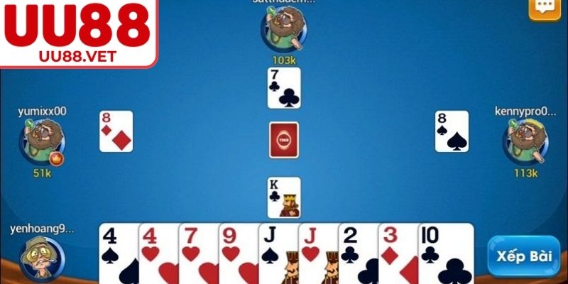 Bài Tấn UU88, Trải Nghiệm Đấu Trí Căng Thẳng Cho Newbie 3 Diễn biến ván đấu theo từng giai đoạn