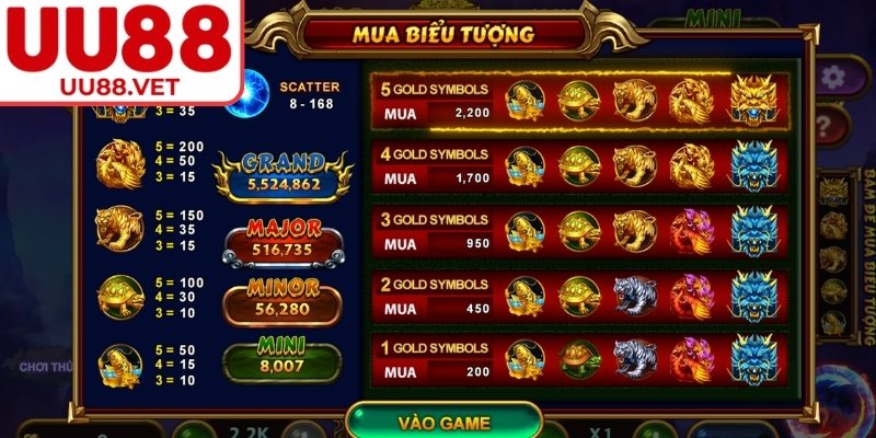 Kho báu tứ linh UU88 và những thông tin cụ thể 