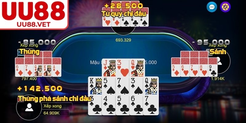 Mậu Binh UU88 – Trải Nghiệm Xếp Bài Chiến Thuật Uy Tín 3 Quy trình diễn ra một ván đấu mậu binh