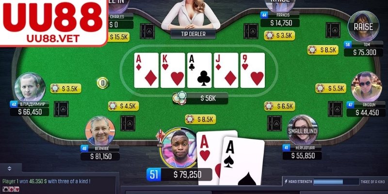 Poker UU88 – Luật Chơi Cách Vận Hành Và Chiến Thuật Hay 3 Hướng dẫn xác định thắng thua
