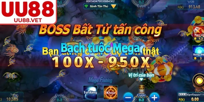 Vương Gia Đánh Cá UU88 Mở Màn Cuộc Săn Thưởng Đẳng Cấp 2 Rùa thần mang về phần thưởng giá trị lớn